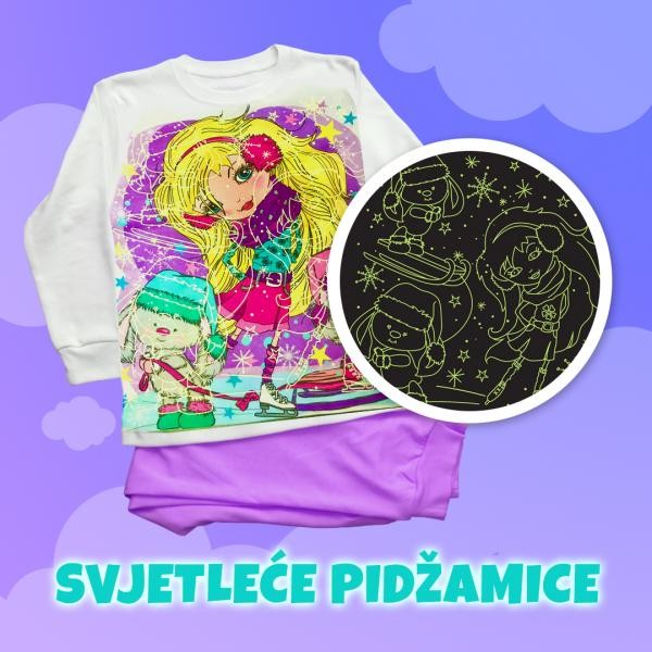 Lazy Cat Svijetleća pidžama - Klizanje