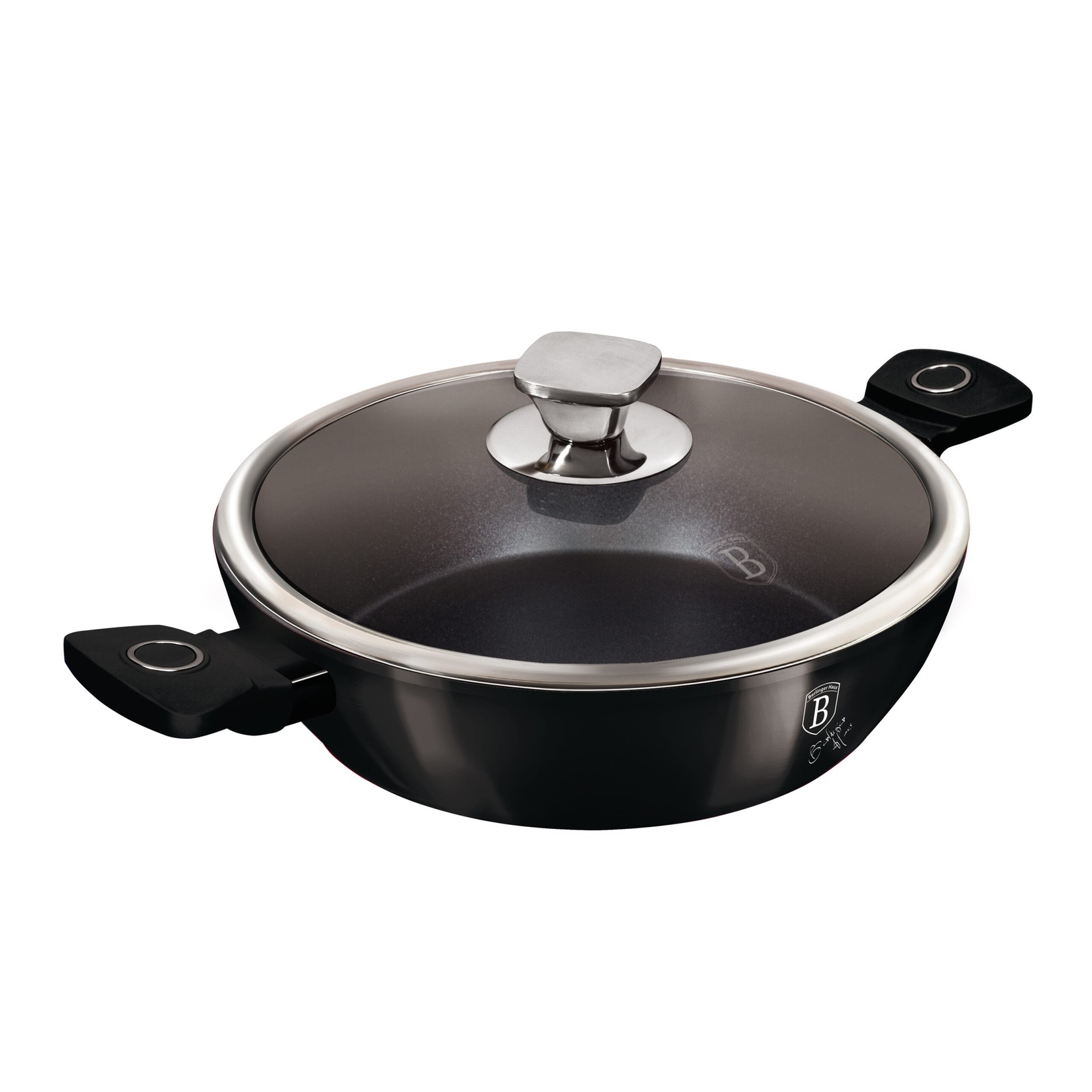 Berlinger Haus Black Vantage tiganj sa dvije ručke od 28 cm, Crna