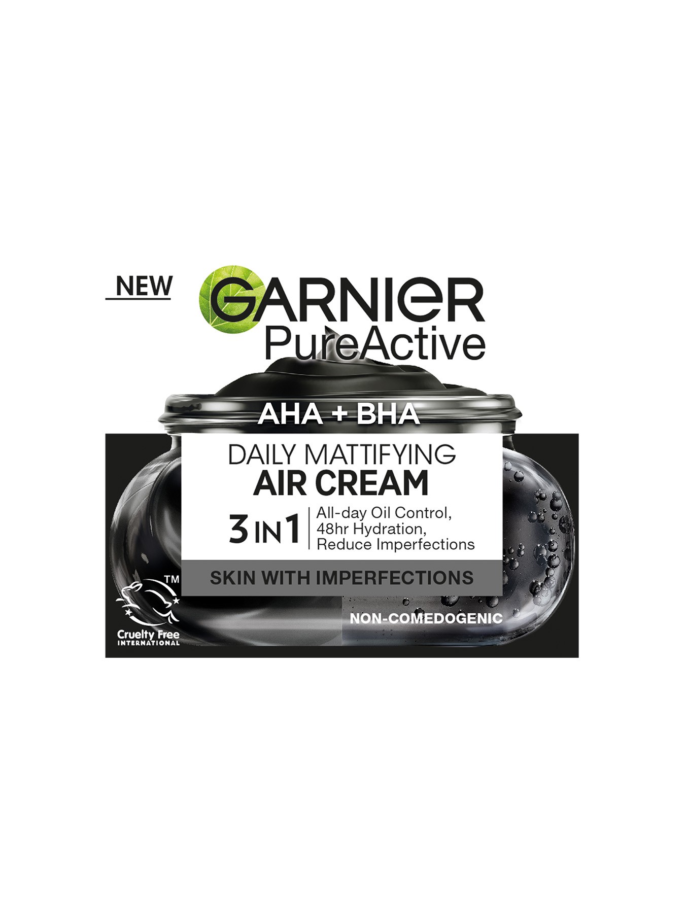 Garnier Pure Active Charcoal Air matirajuća krema protiv nepravilnosti, 50ml
