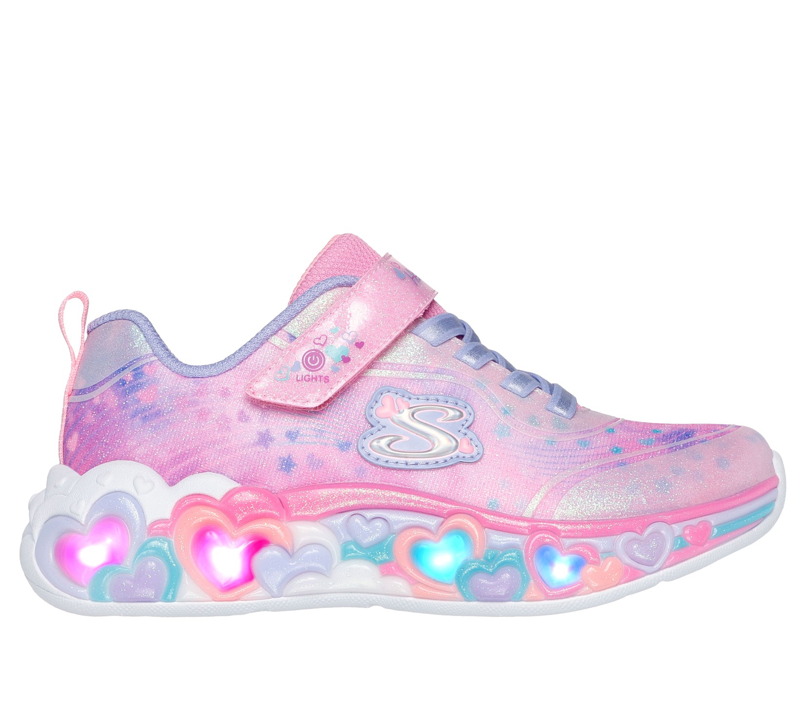 Skechers patike za djevojčice Eternal Hear Lights, 302696L-LPMT, roze