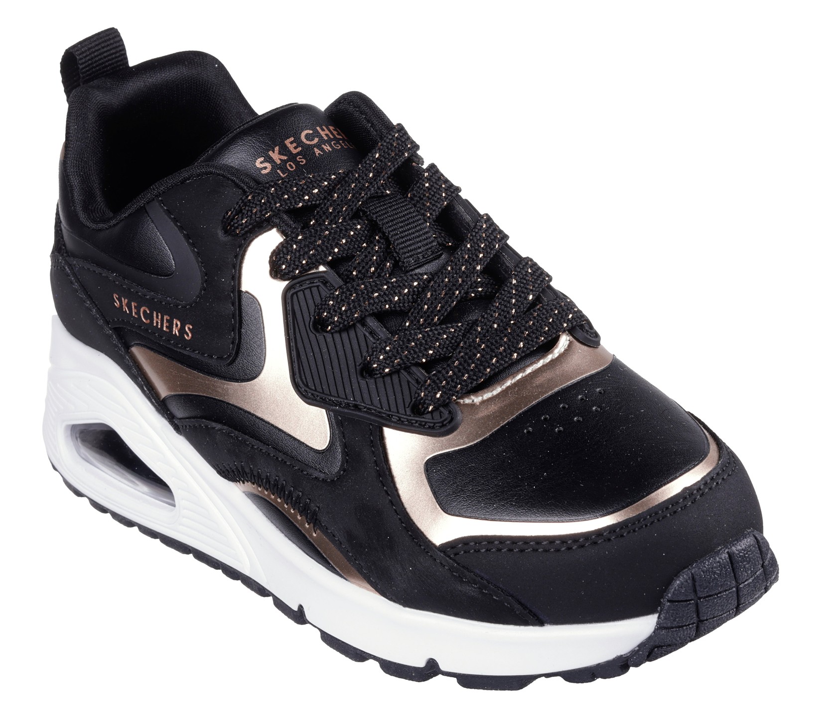 Skechers Uno Gen1 patike za djevojčice - Color Surge, 310547L-BKRG, Crne