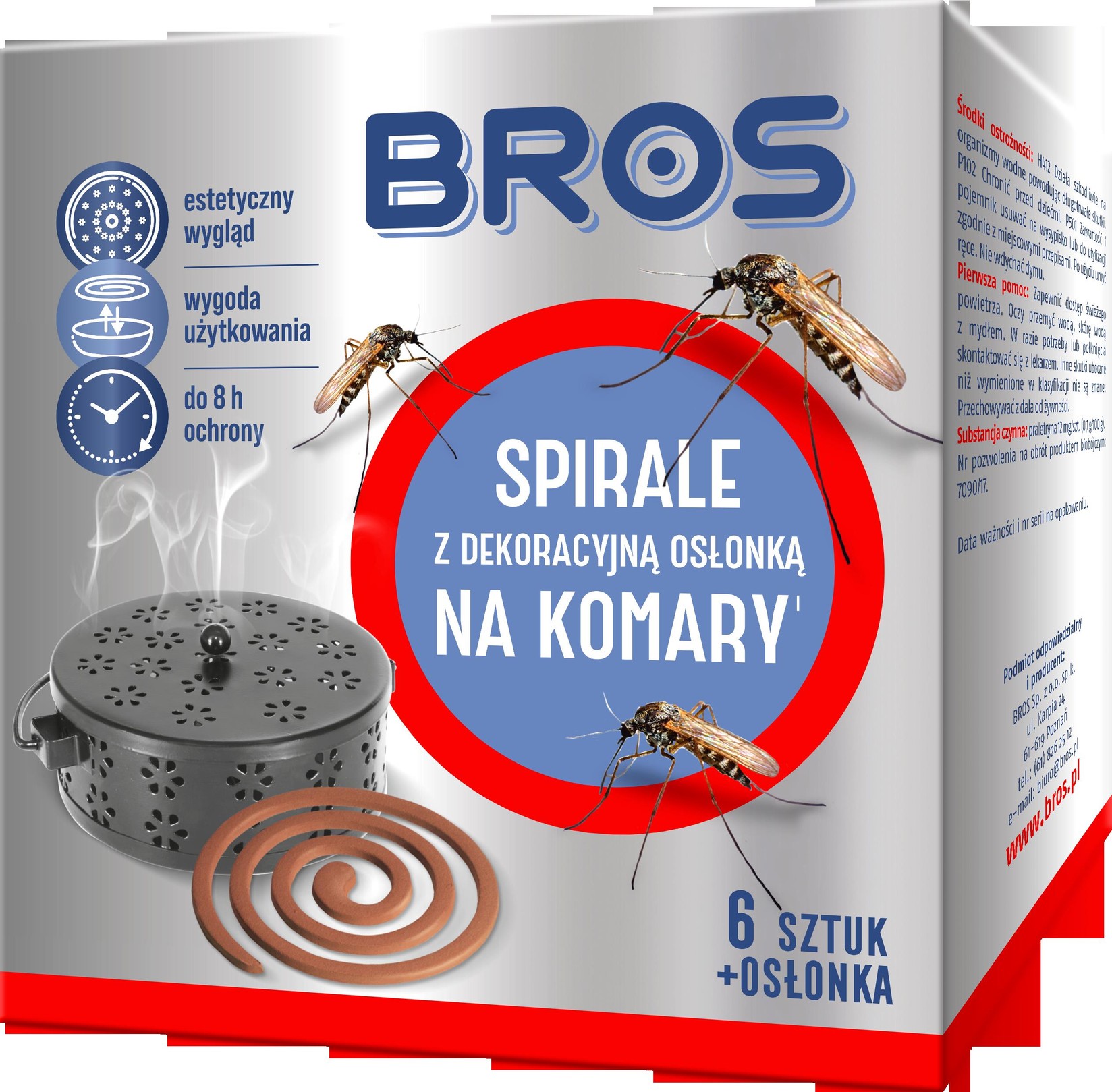 BROS Spirale protiv komaraca 6kom+metalna činija