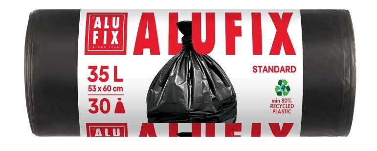 ALUFIX Vreće za smeće HDPE 53x60cm crne 35L/30kom (32kom/karton)