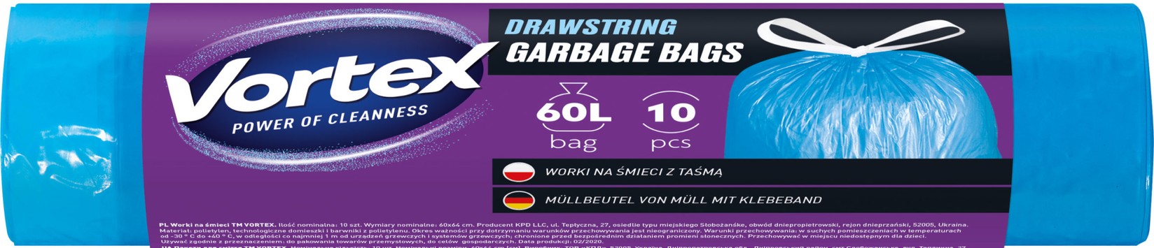 Vortex kese za smeće 60L / 10kom