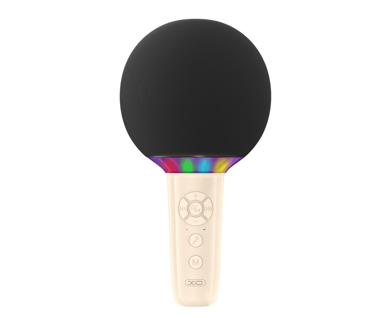 XO BE50 wireless mikrofon za karaoke, bež plus GRATIS LDNIO Stoni Držač za Mobilni Telefon