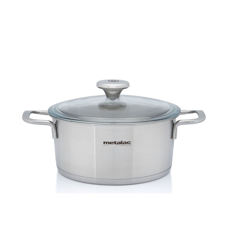 METALAC Lonac od nehrđajućeg čelika Santino 24cm/4.4l sa staklenim poklopcem