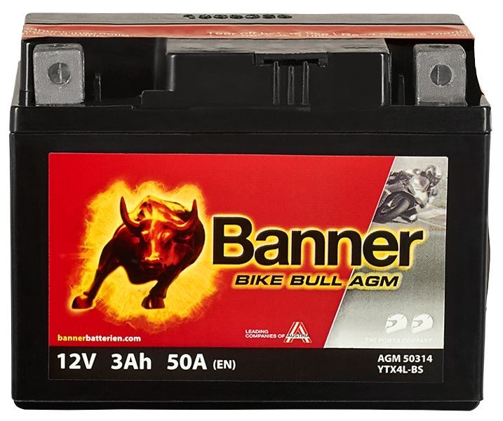 Banner akumulator Bike Bull AGM 12V 3Ah 50A EN - 50314
