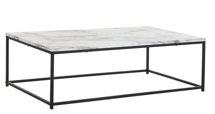 Hvid Sort Klub Sto 110 X 60 X 34Cm