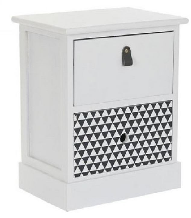 Komoda 36X25X44,5 2 Fioke, Bijele