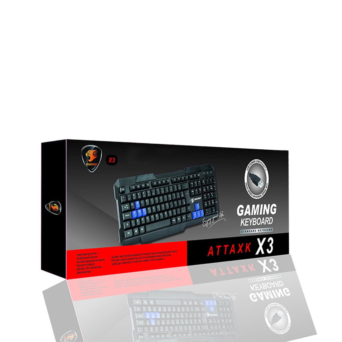 OUI DENY OUI DENY gaming tastatura, Crna