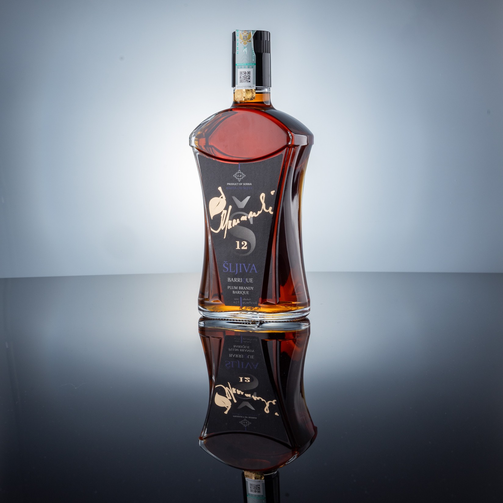 Milinčić šljivovica, 12 godina, 700 ml, 45% vol.