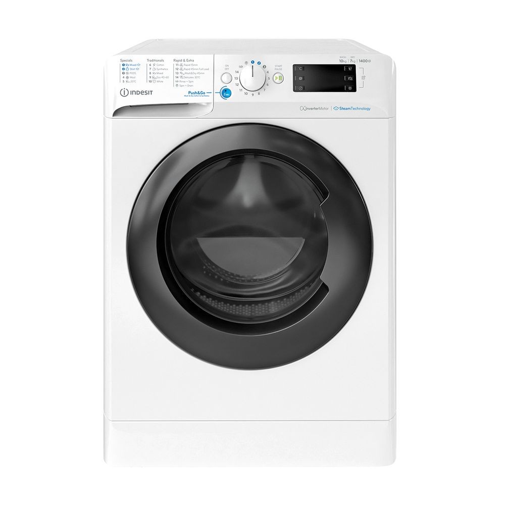 INDESIT Mašina za pranje i sušenje rublja BDE 107436 WKV EE, 10/7kg, 1400 o/min, inverter, bijela