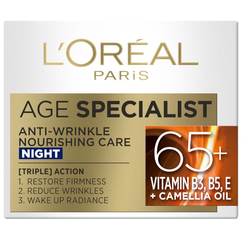 L'oreal Age Specialist noćna krema za lice protiv bora 50ml protiv bora 65+