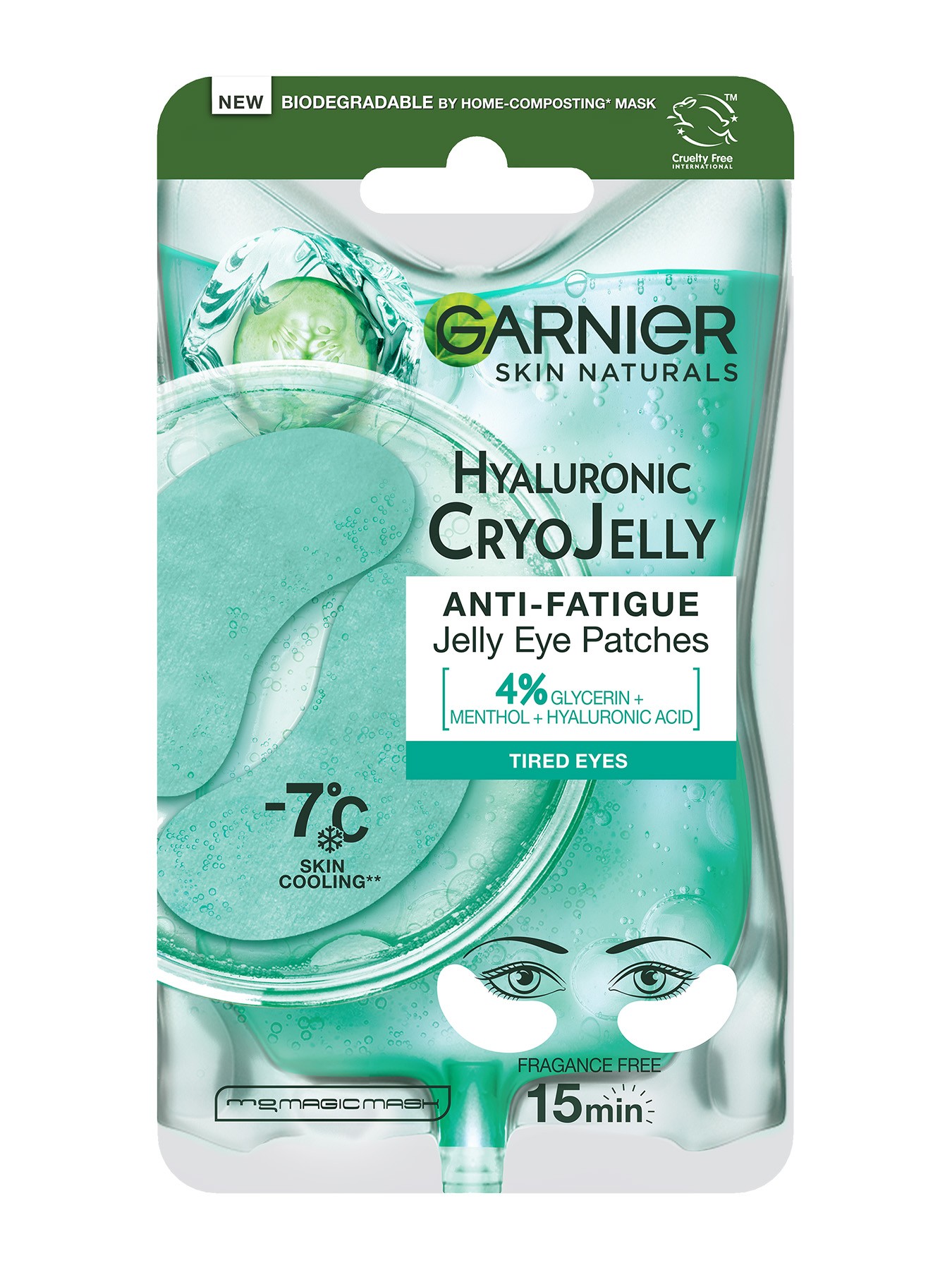 GARNIER Skin Naturals Jelly gel-maska ​​za oči s efektom hlađenja