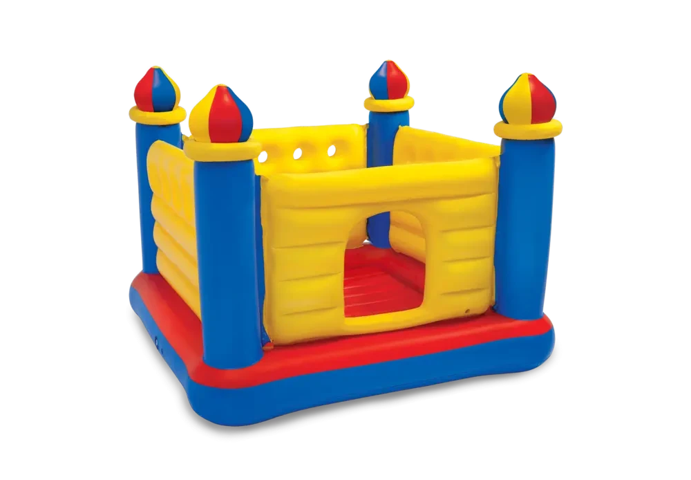 ECO TOYS Trampolin na naduvavanje plavo-žuta