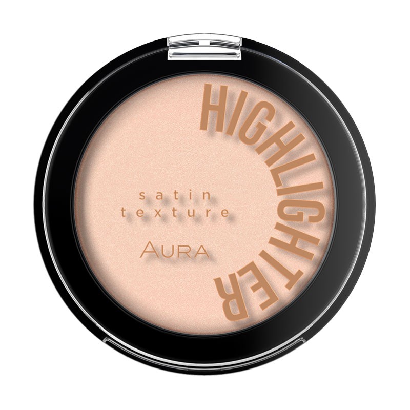 AURA Glorious Cheeks Nude Shimmer kompaktni puder s visokim sjajem 218