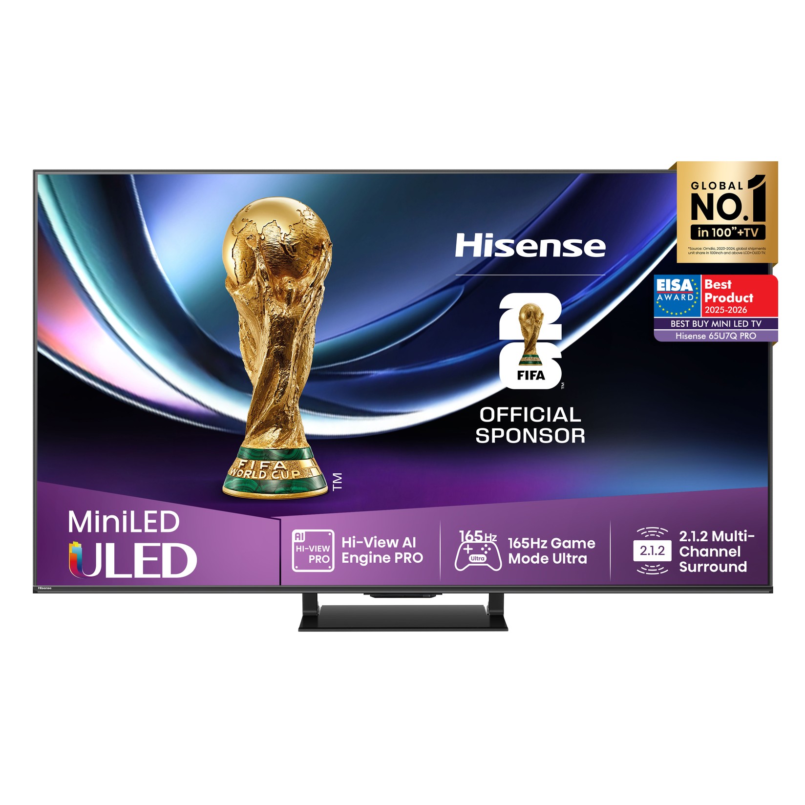 Hisense TV 65U7Q PRO, 65", ULED, 4K, UHD, Smart TV
