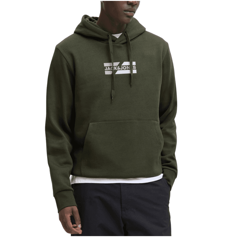 Jack & Jones Muški duks, Maslinasti