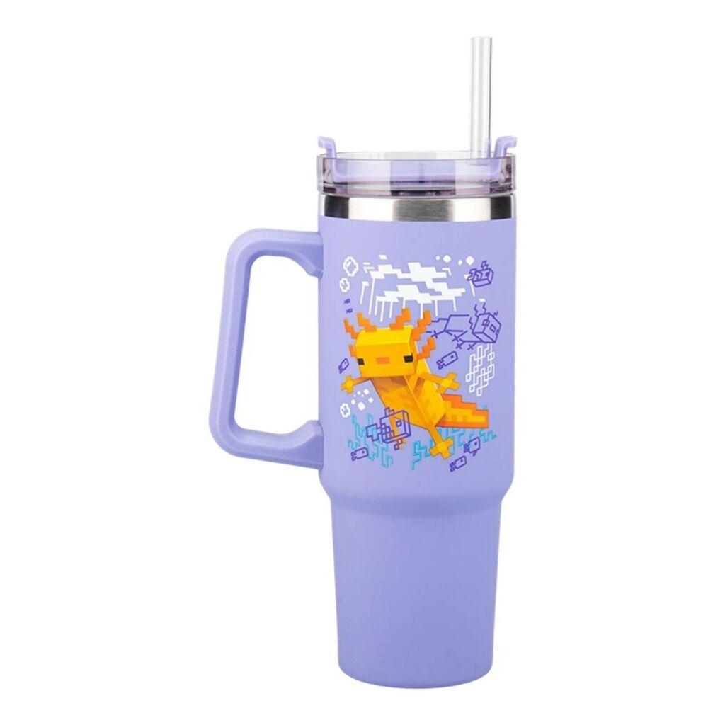 Termos šolja Paladone Minecraft - Purple  Travel Mug