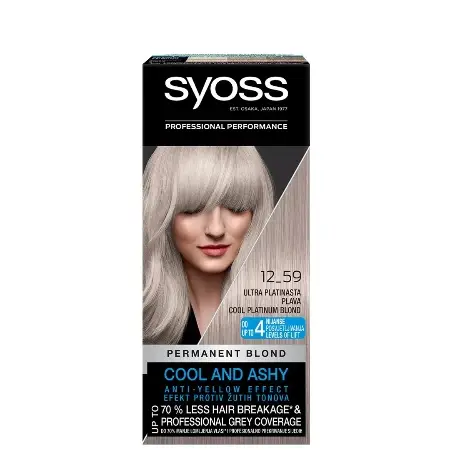 Syoss farba za kosu 12-59, hladna platinasto plava