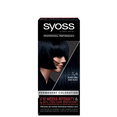 Syoss farba za kosu 1-4, plavkasto crna