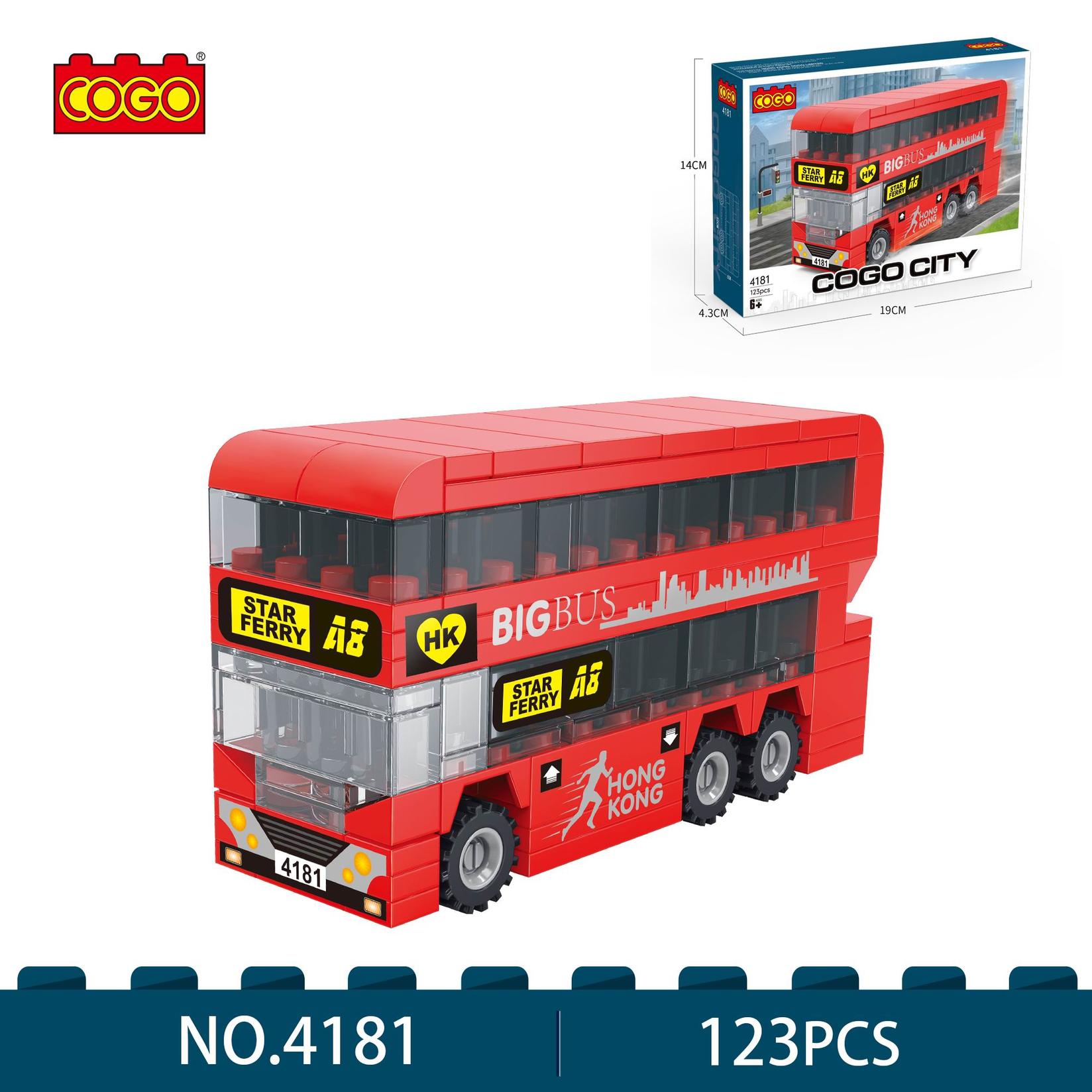 Cogo Kockice Autobus Na Sprat, 123 Dijela