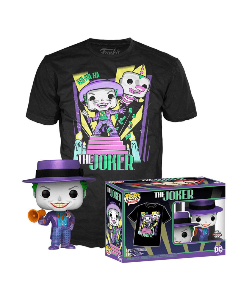 Funko Set Figura POP! i majica DC - Batman POP! & Tee - The Joker With Megaphone - XL