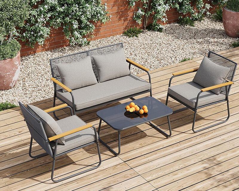 Edi Baštenski četvorodelni set JHA-3200, Sivi