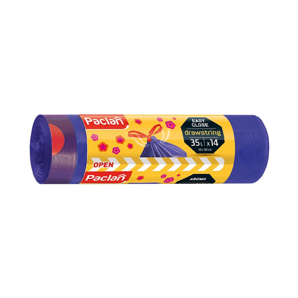 Paclan Sa Trakom Aroma Hdpe 35L 14Kom Sa Mirisom - Ljubičasta