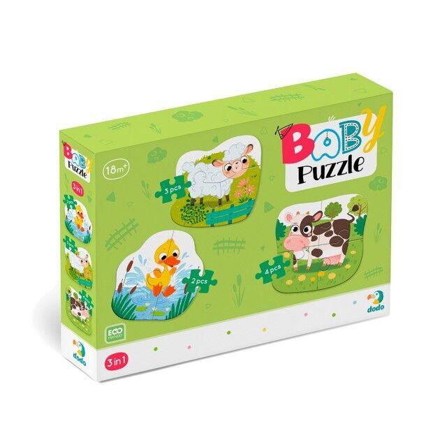 DODO Slagalica 3 u 1 Životinje na farmi