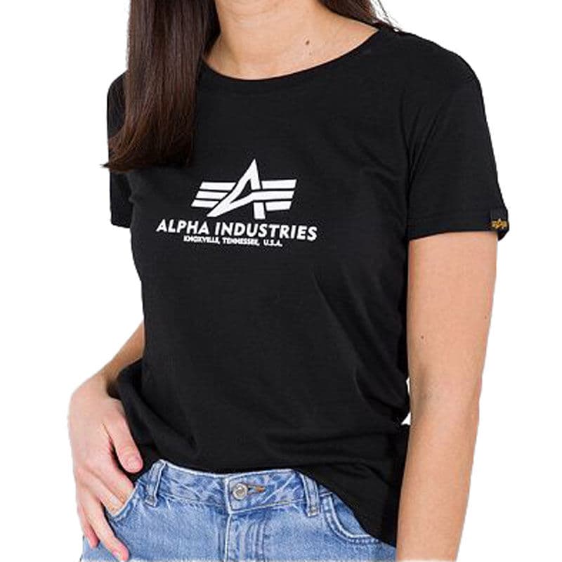 Alpha Industries Ženska majica New Basic, Crna
