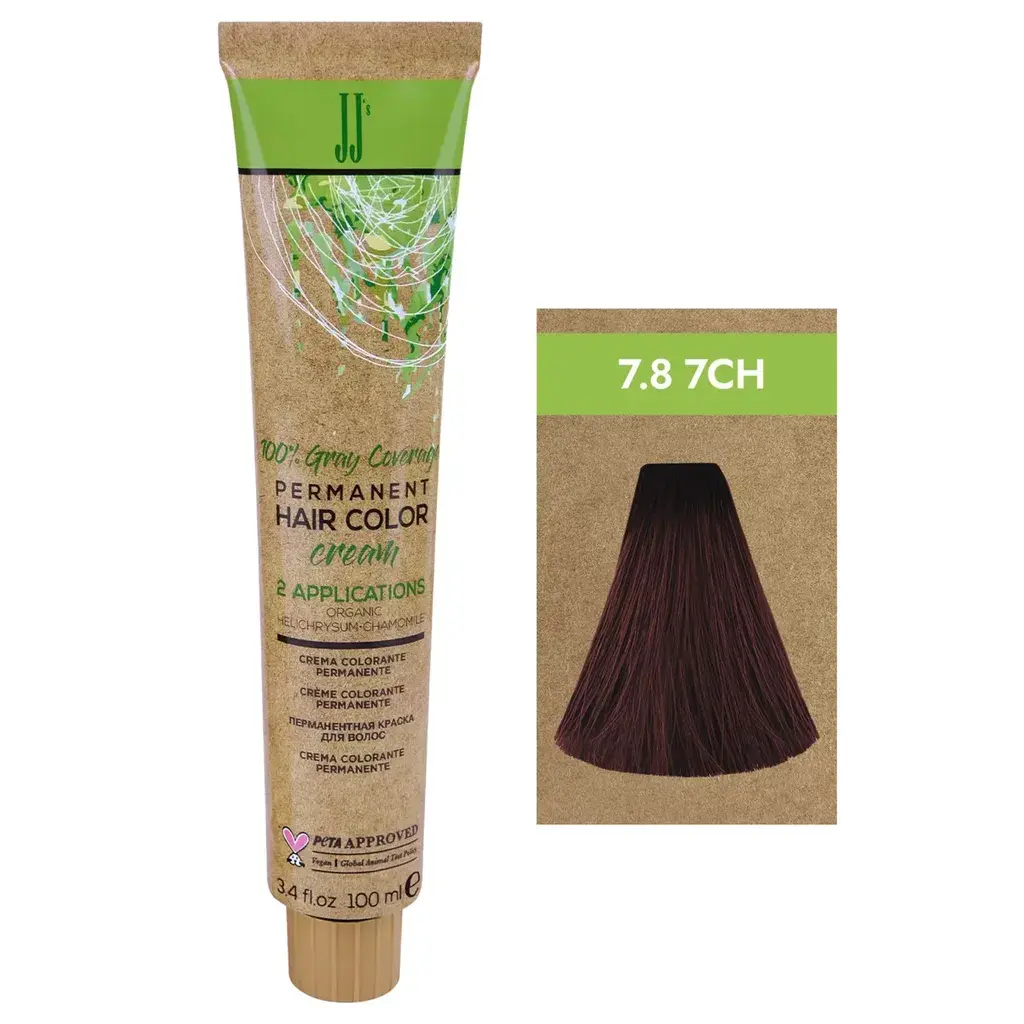 JJ's Farba za kosu Gray Coverage 7.8-7CH Čokoladna srednjeplava, 100ml