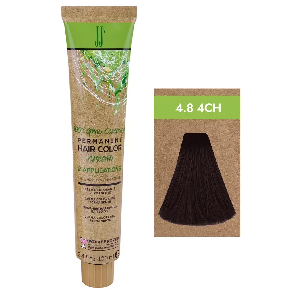 JJ's Farba za kosu Gray Coverage 4.8-4CH Čokoladna srednjebraon, 100ml