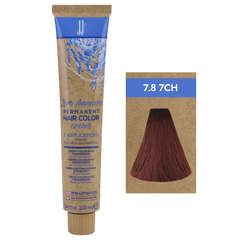 JJ's Farba za kosu Zero Ammonia Čokoladna srednja plava 7.8-7CH, 100ml