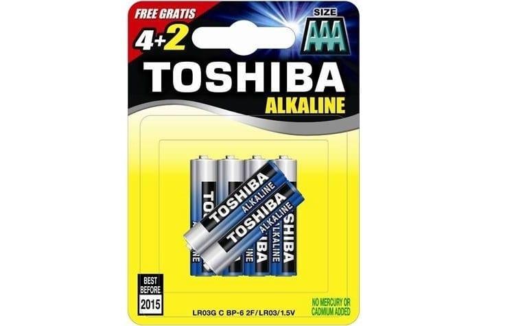 Toshiba baterije lr03/1.5V, AAA, 4+2 komada