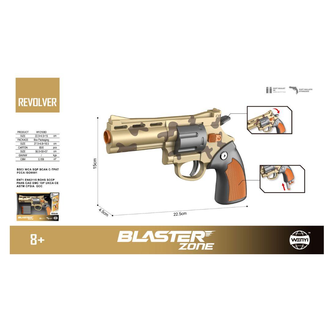 WENYI Pištolj igračka military Glock Blaster Zone WY2108D, Braon