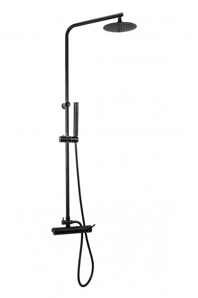 MINOTTI Baterija za tuš  TUBO DARK ELEGANCE sa komplet usponskim tušem. ruža O250