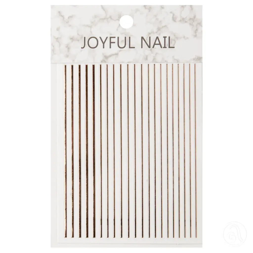 Perfect Nails Strip trake za Nail art, Roze-zlatne