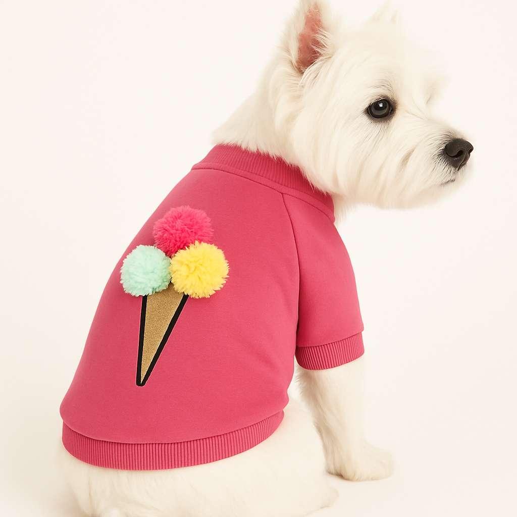 Odijelo za pse Paws & Whiskers Pinkicecreamsweat, Roza