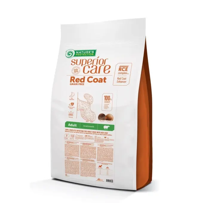 Nature'S Protection Suva Hrana Bez Žitarica Za Odrasle Pse Malih Rasa Sa Crvenom Dlakom, Sa Janjetinom 10Kg