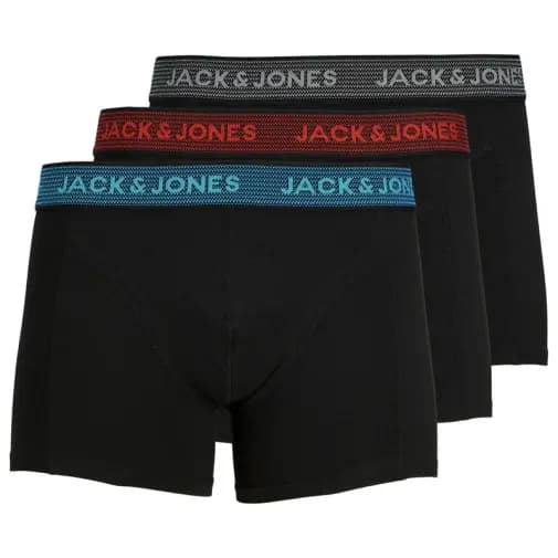 Jack & Jones Muške bokserice, 3 komada, Crne