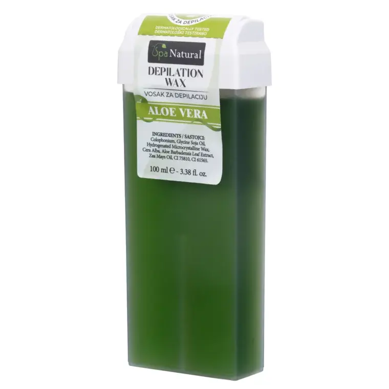 Spa prirodni vosak za depilaciju u ulošku s aloe verom, 100 ml