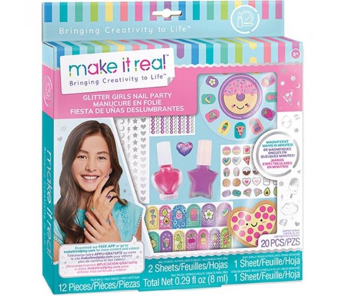 MAKE IT REAL set lakova za djevojčice Glitter Girls Nail Party