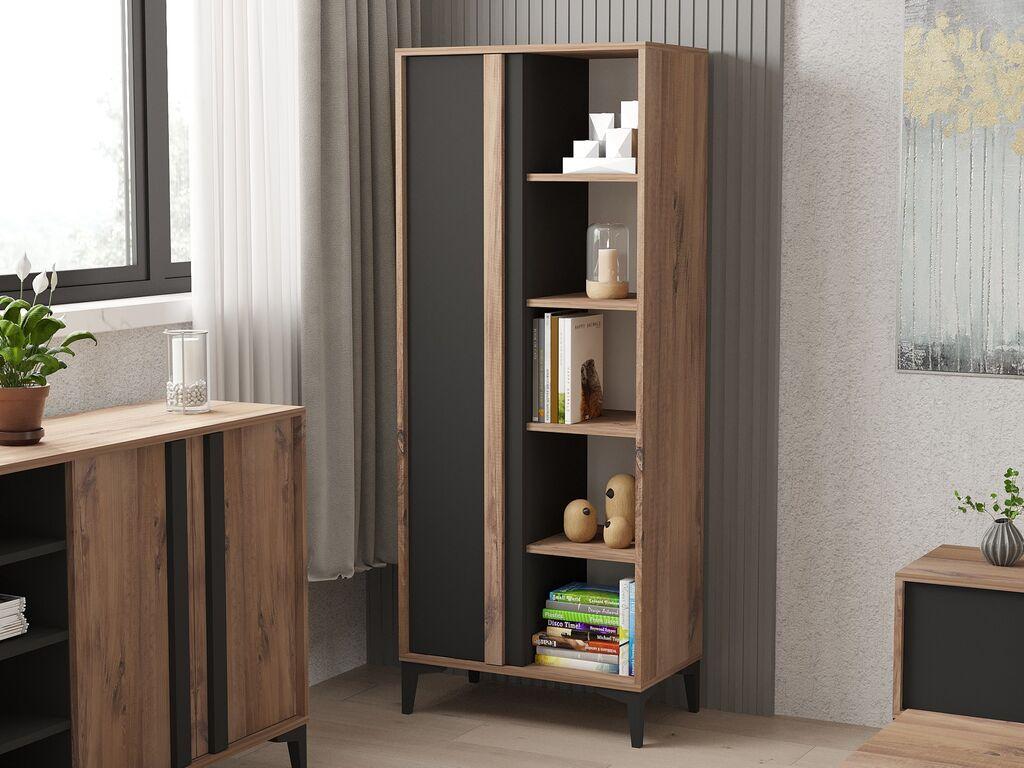 Hanah Home Polica 70x175x30cm Bež-Antracit