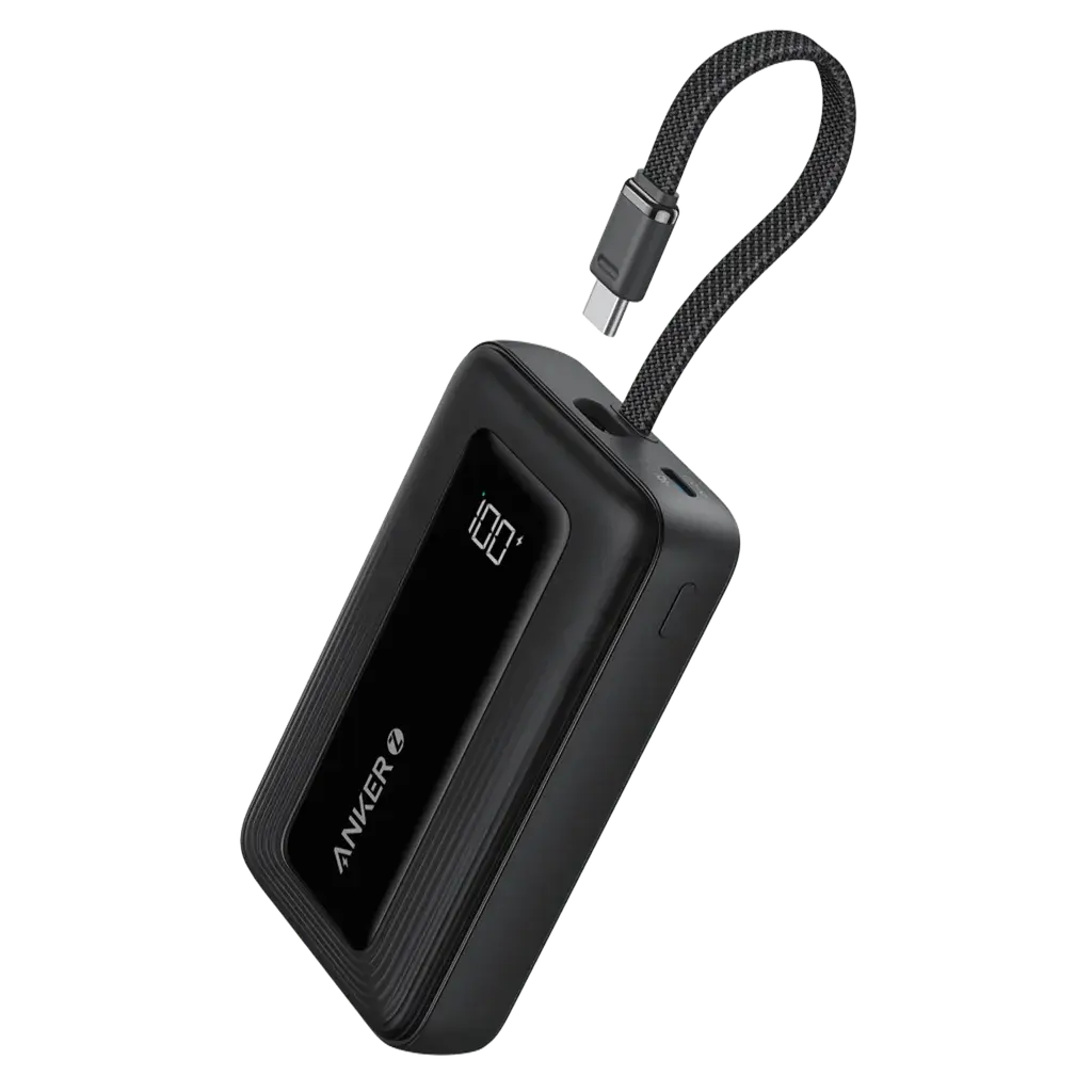 Anker Power bank Zolo, 10K, 22.5W, Built-In USB-C, Crni