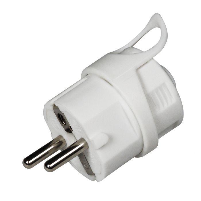 COMMEL Plosnati utikač sa uzemljenjem 16A 250V ~, Crni