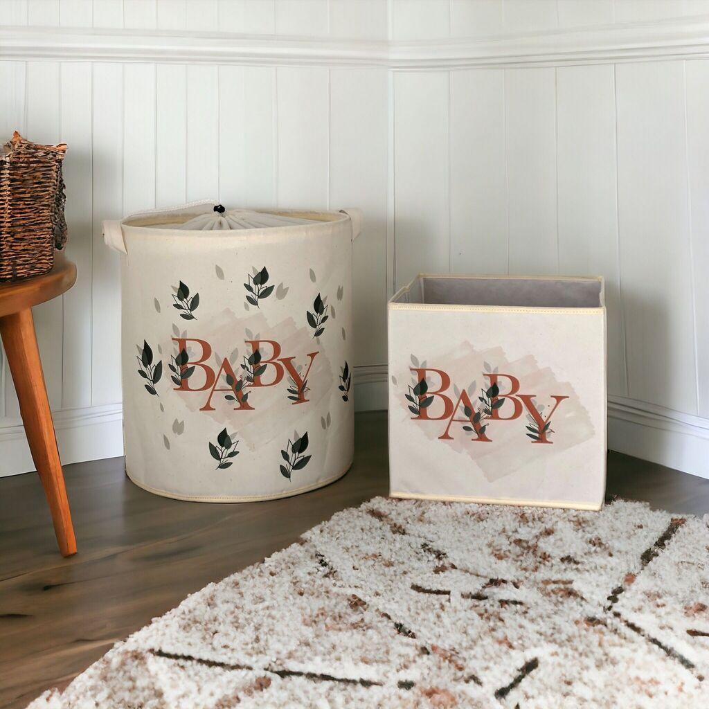 Aberto Design Set od 2 korpe za odlaganje, krem ​​boje
