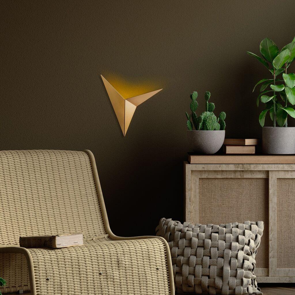 Opviq Zidna lampa Kus-Nuw-3204, 34x5x34cm, IP20, Zlatna boja
