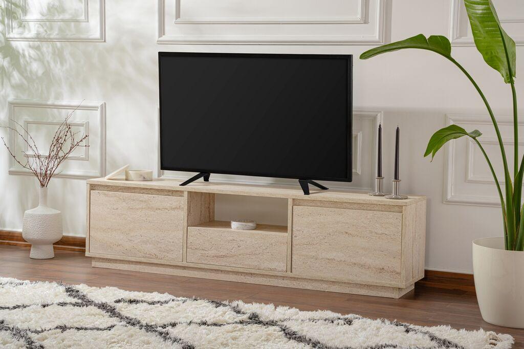 Nordure TV Chest Vanguard, 160x42x29.5cm, Bež