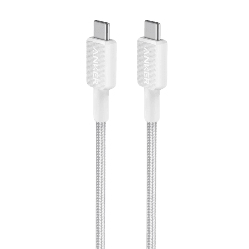 Anker 322 USB-C / USB-C kabel 90 cm pleteni, bijeli